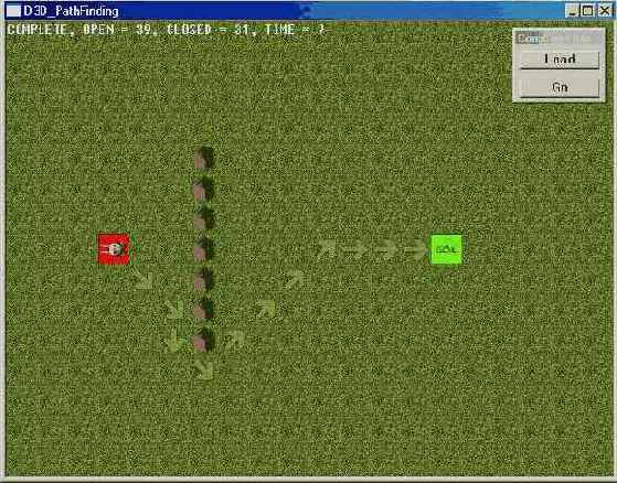 Окно программы D3D_PathFinding